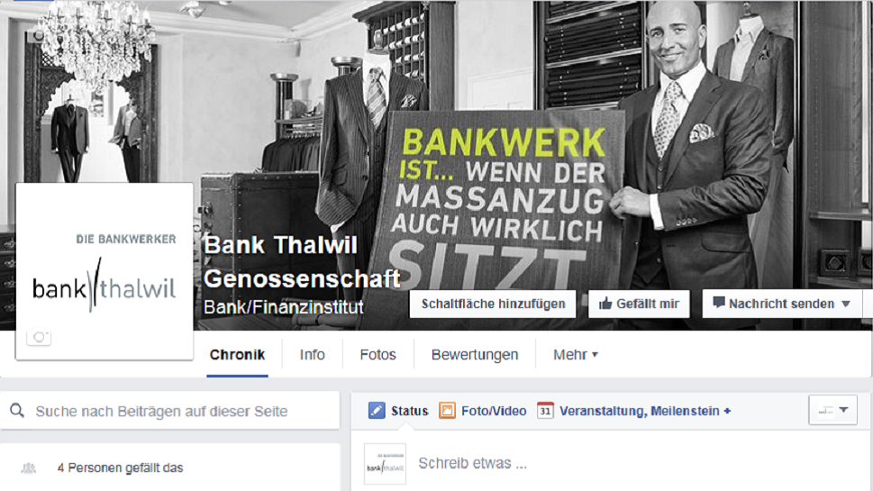 Bank Thalwil Genossenschaft auf Facebook