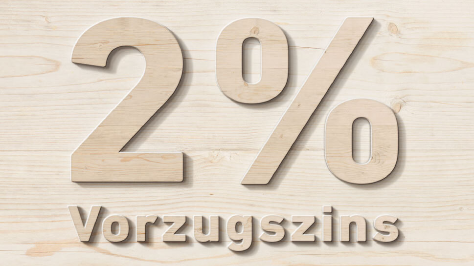 2% Vorzugszins auf das TopSparkonto