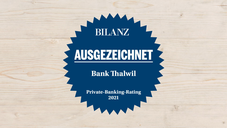 BILANZ-Auszeichnung für die BANK Thalwil