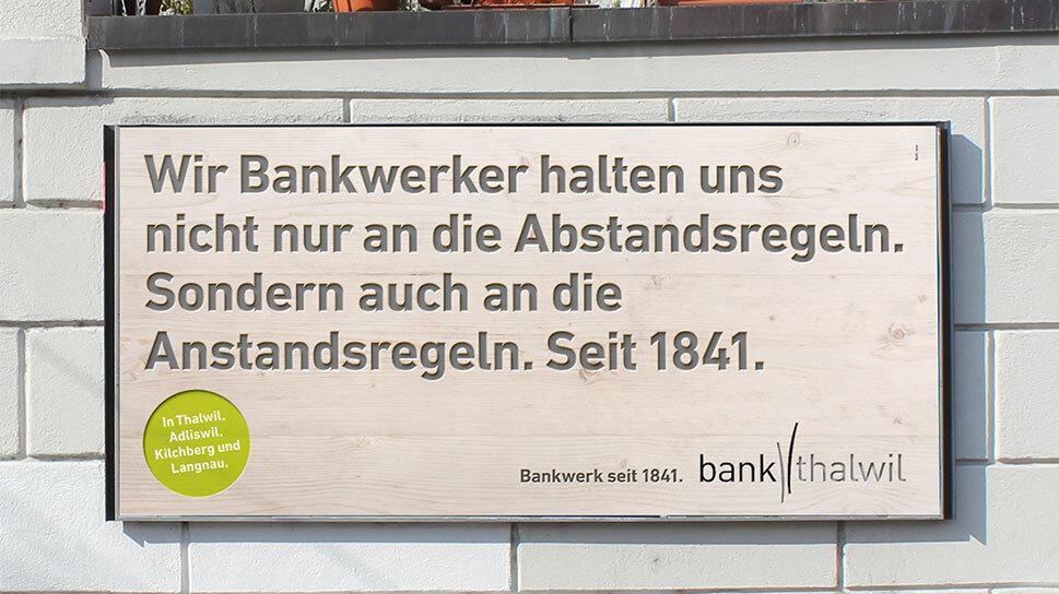 Kampagnen-Sujet «Wir Bankwerker»