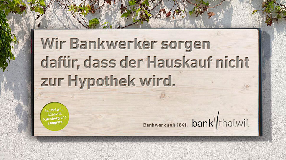 Kampagnen-Sujet «Wir Bankwerker»