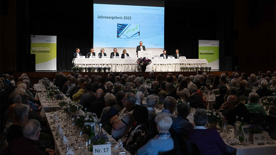 GV 2023: Genossenschafts-Mitglieder stehen geeint für die Bank Thalwil