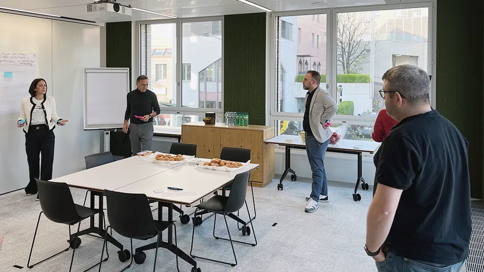 Netzwerkevent für KMUs die Teilnehmer in Action