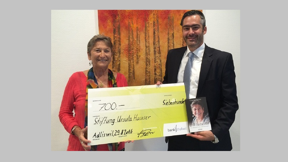 Albisstrassenfest 2016 - Spende an die Stiftung Ursula Hauser